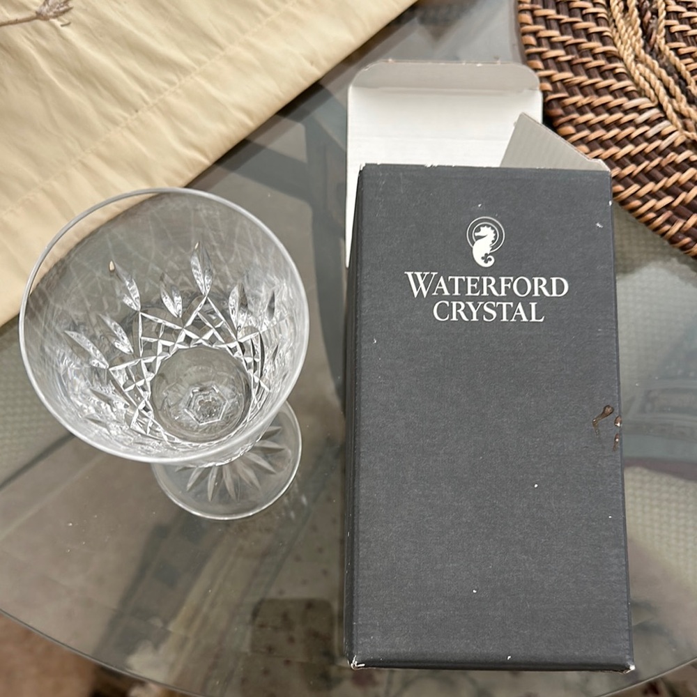 Waterford Crystal White Goblet with Classic Cut Design
